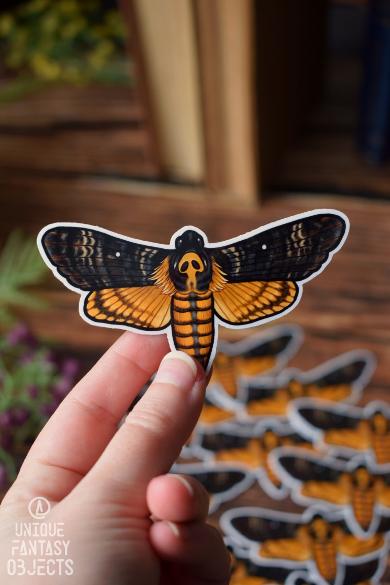 Naklejka ze zmierzchnicą trupią główką Naklejka ze zmierzchnicą trupią główką (Unique Fantasy Objects)