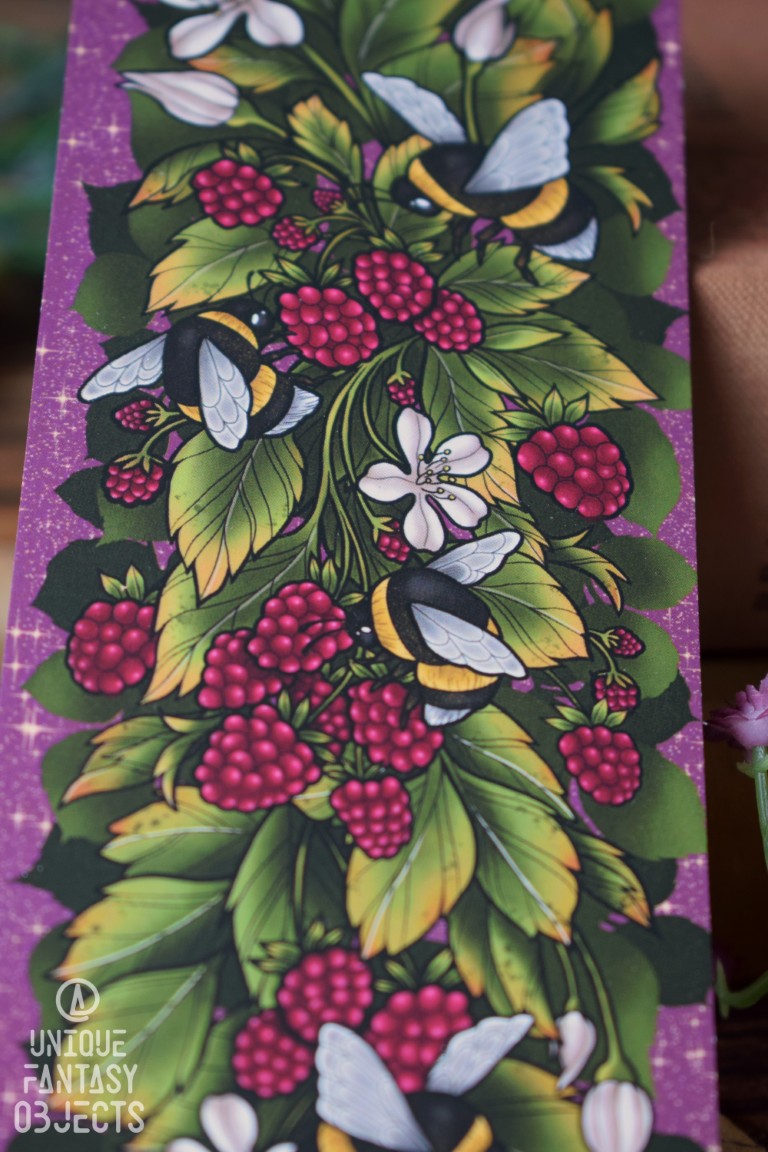 Zakładka z trzmielami w malinach Zakładka z trzmielami w malinach (Unique Fantasy Objects)