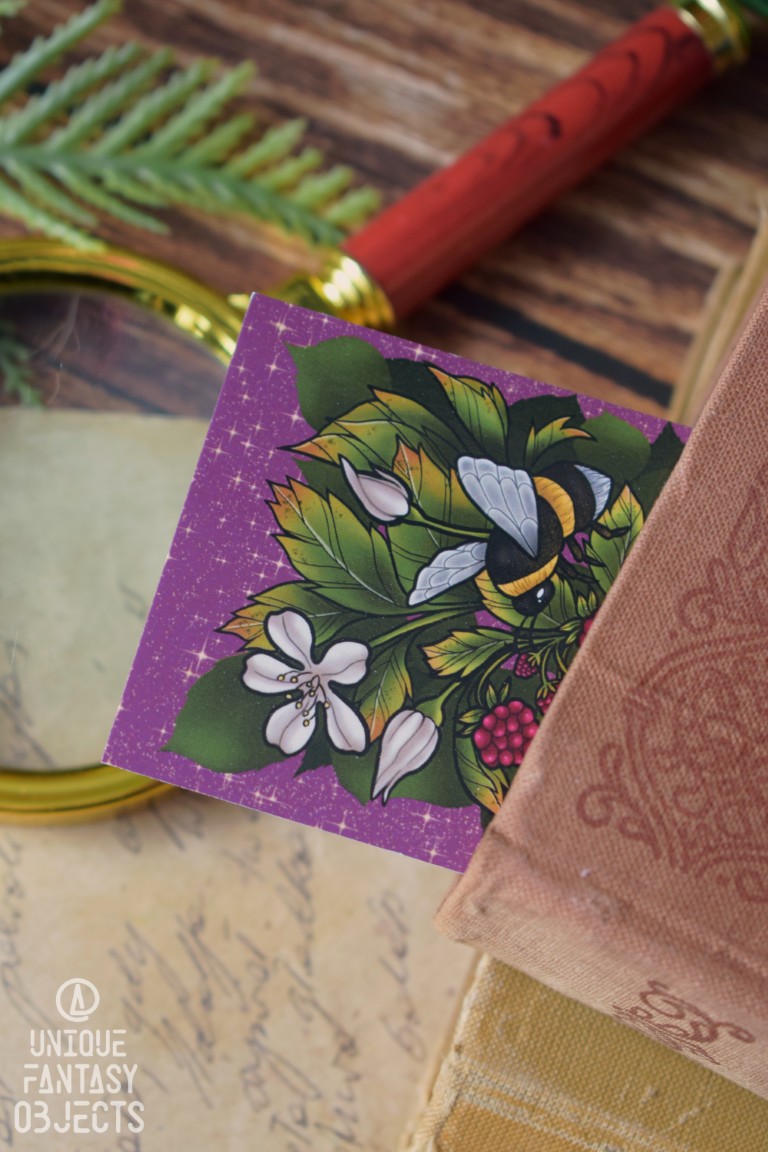 Zakładka z trzmielami w malinach Zakładka z trzmielami w malinach (Unique Fantasy Objects)