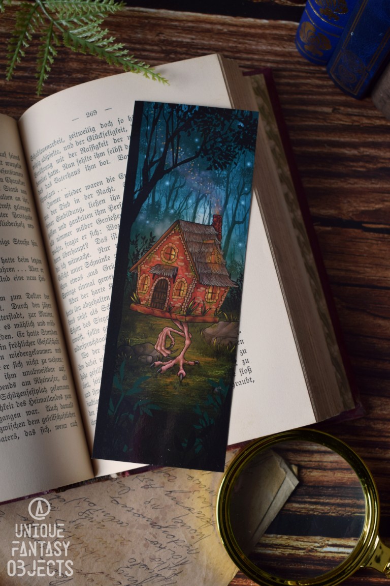 Zakładka z domkiem na kurzej nóżce Zakładka z domkiem na kurzej nóżce (Unique Fantasy Objects)