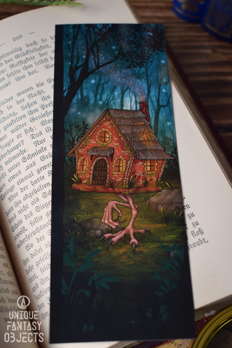 Zakładka z domkiem na kurzej nóżce Zakładka z domkiem na kurzej nóżce (Unique Fantasy Objects)