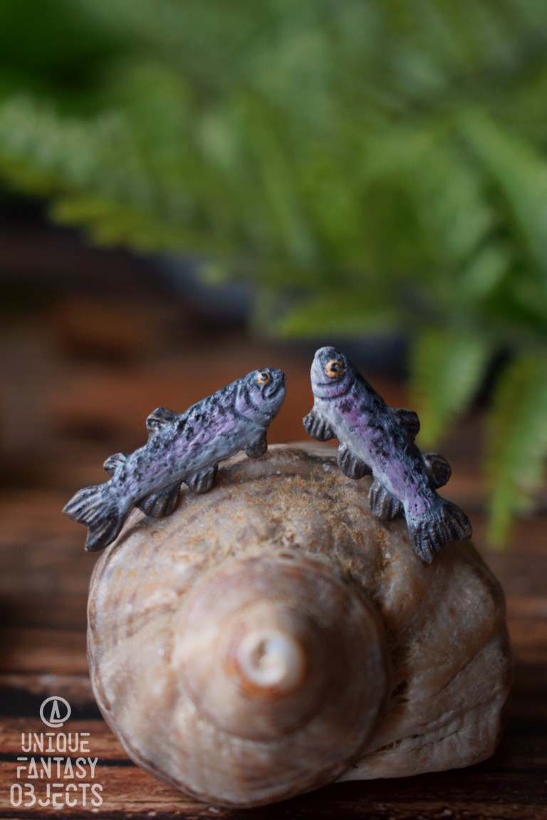 Małe kolczyki z leśnymi żyjątkami Małe kolczyki z leśnymi żyjątkami (Unique Fantasy Objects)