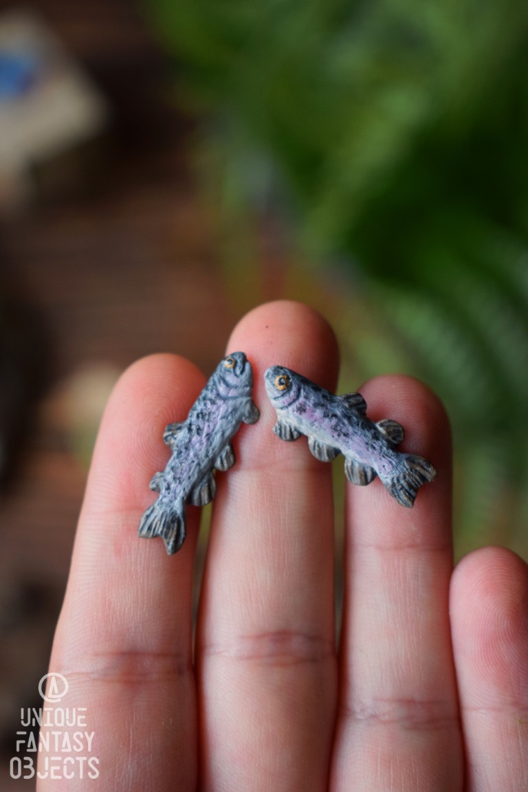 Małe kolczyki z leśnymi żyjątkami Małe kolczyki z leśnymi żyjątkami (Unique Fantasy Objects)