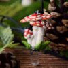 Naszyjnik z muchomorem czerwonym i kryształem górskim(Unique Fantasy Objects)