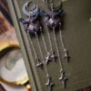 Kolczyki z puchaczem i łańcuszkami (Unique Fantasy Objects)