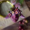 Naszyjnik z różowym duszkiem z kwiatami i piaskowcem Naszyjnik z różowym duszkiem z kwiatami i piaskowcem (Unique Fantasy Objects)