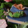 Spinka do włosów z liśćcem olbrzymim na gałęzi (Unique Fantasy Objects)