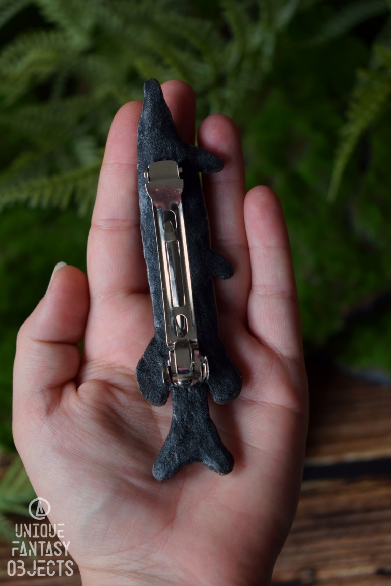 Spinka do włosów z rzeźbą szczupaka Spinka do włosów z rzeźbą szczupaka (Unique Fantasy Objects)