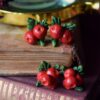 Małe kolczyki z żurawiną błotną Małe kolczyki z żurawiną błotną (Unique Fantasy Objects)