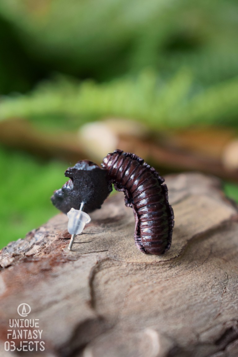 Małe kolczyki z leśnymi żyjątkami Małe kolczyki z leśnymi żyjątkami (Unique Fantasy Objects)
