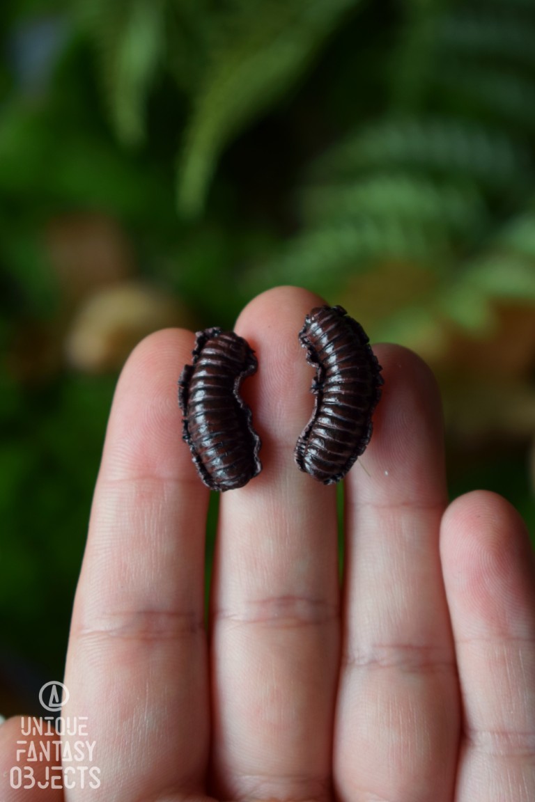 Małe kolczyki z leśnymi żyjątkami Małe kolczyki z leśnymi żyjątkami (Unique Fantasy Objects)