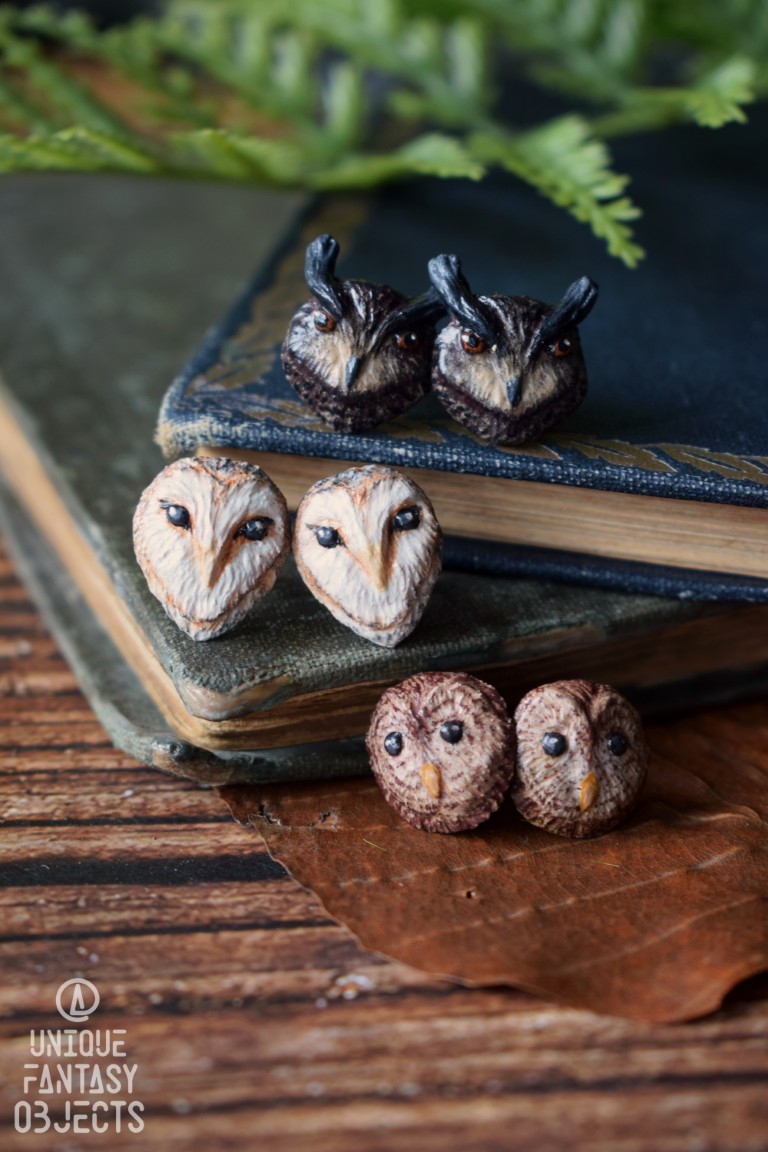 Małe kolczyki z ptakami polskimi Małe kolczyki z ptakami polskimi (Unique Fantasy Objects)